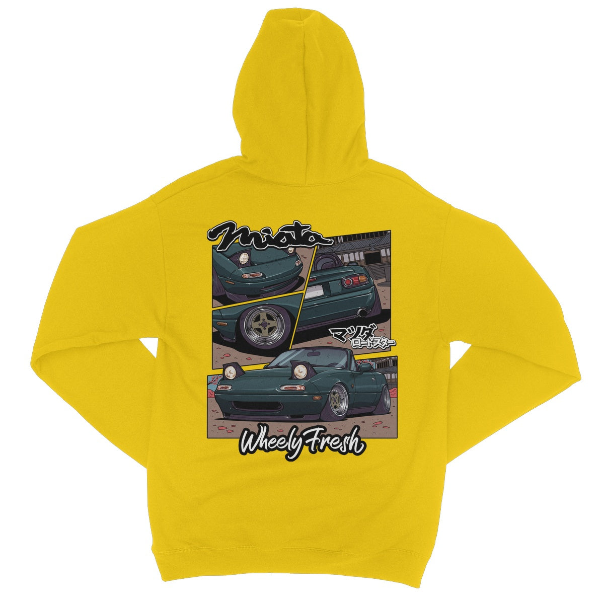 Miata Green Comic Style Hoodie