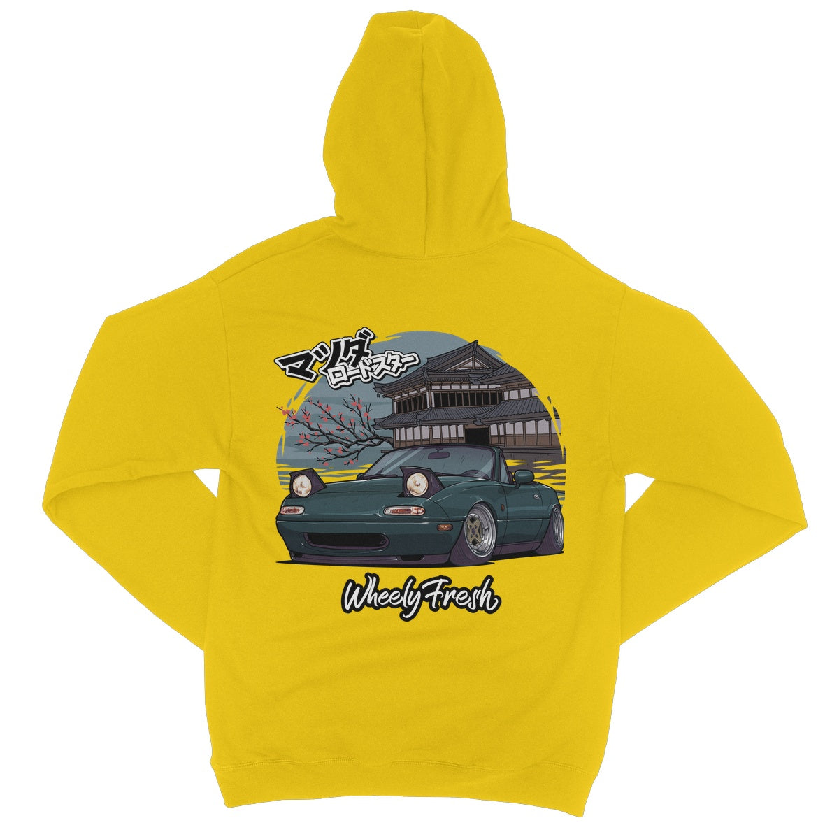 Miata Green Japanese Dojo Hoodie