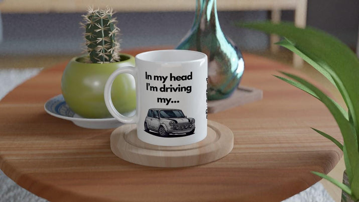 Classic Mini Mug – Car Lover Gift – 11oz Ceramic Coffee Cup
