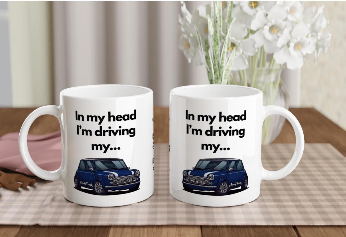 Classic Mini Mug – Car Lover Gift – 11oz Ceramic Coffee Cup