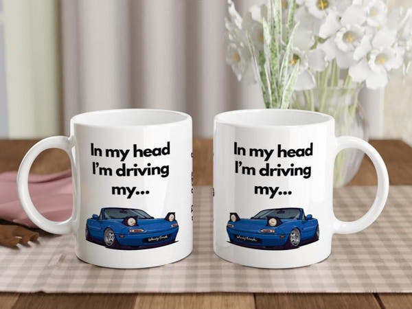 RX7 | MX5 Mug – Car Lover Gift – 11oz Ceramic Coffee Cup