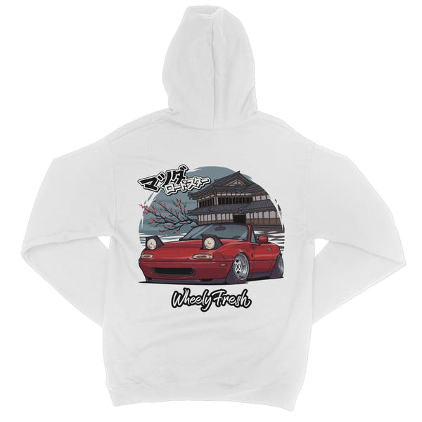Miata Red Japanese Dojo Hoodie