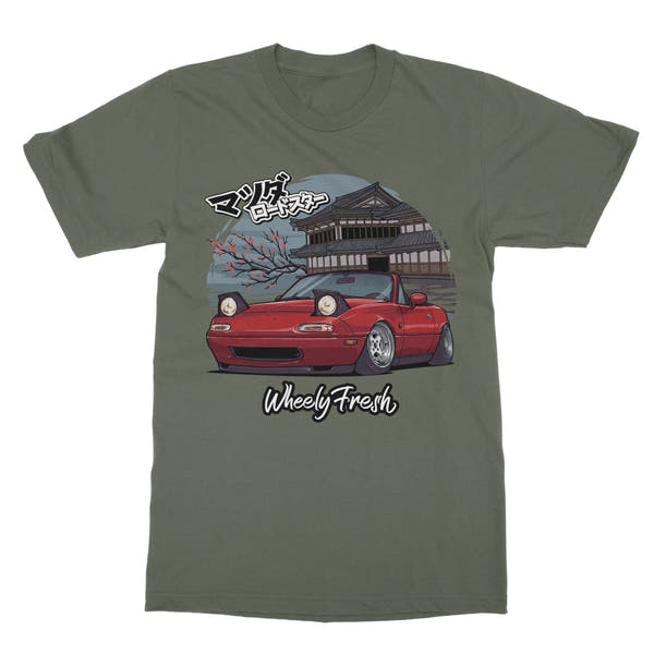 Miata Red Japanese Dojo T-Shirt