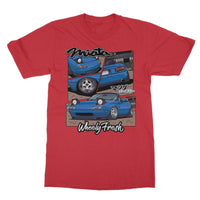 Miata Blue Comic Style T-Shirt