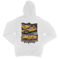 Miata Yellow Comic Style Hoodie