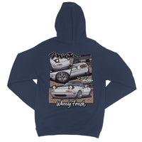 Miata White Comic Style Hoodie