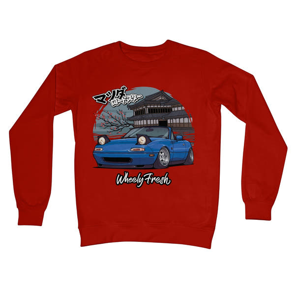 Miata Blue Japanese Dojo Sweatshirt