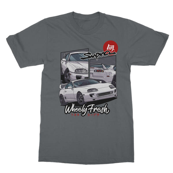 Toyota Supra T-Shirt im Comic-Stil