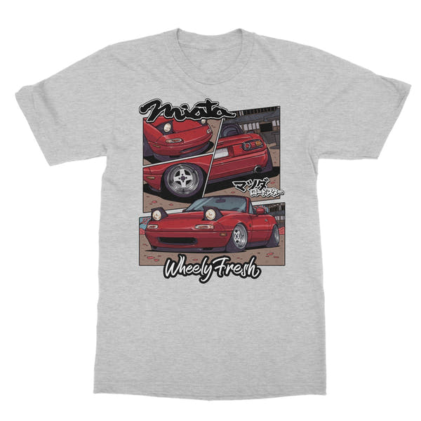 Miata Red Comic Style T-Shirt