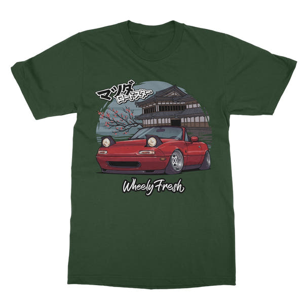 Miata Red Japanese Dojo T-Shirt