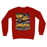 Miata Yellow Comic Style Sweatshirt