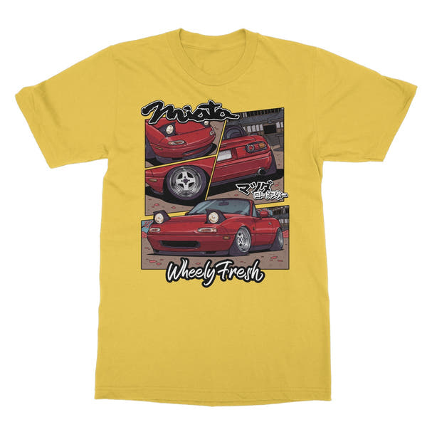 Miata Red Comic Style T-Shirt