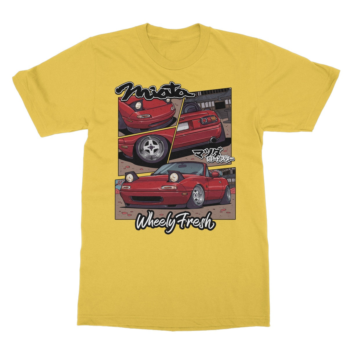 Miata Red Comic Style T-Shirt