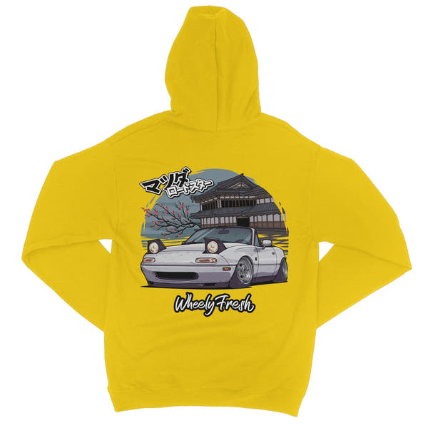 Miata Weißer japanischer Dojo-Hoodie