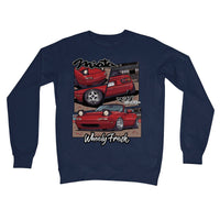 Miata rotes Sweatshirt im Comic-Stil