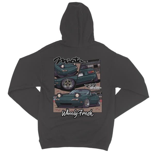 Miata Green Comic Style Hoodie