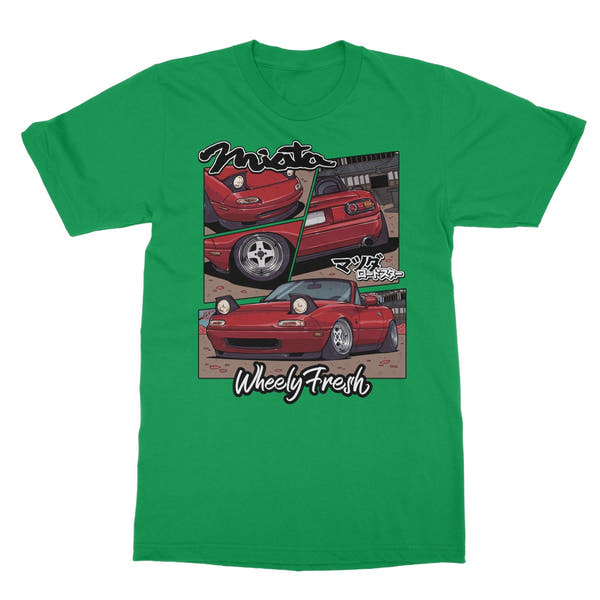 Miata Red Comic Style T-Shirt