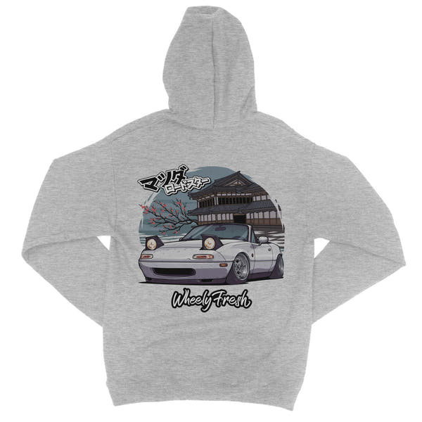 Miata Weißer japanischer Dojo-Hoodie