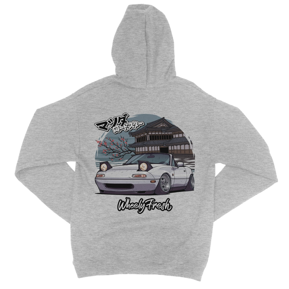 Miata Weißer japanischer Dojo-Hoodie