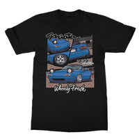 Miata Blue Comic Style T-Shirt