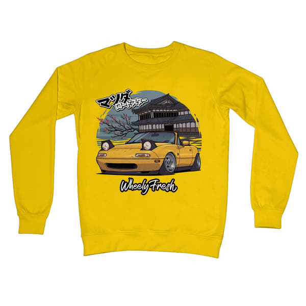 Miata Yellow Japanese Dojo Sweatshirt