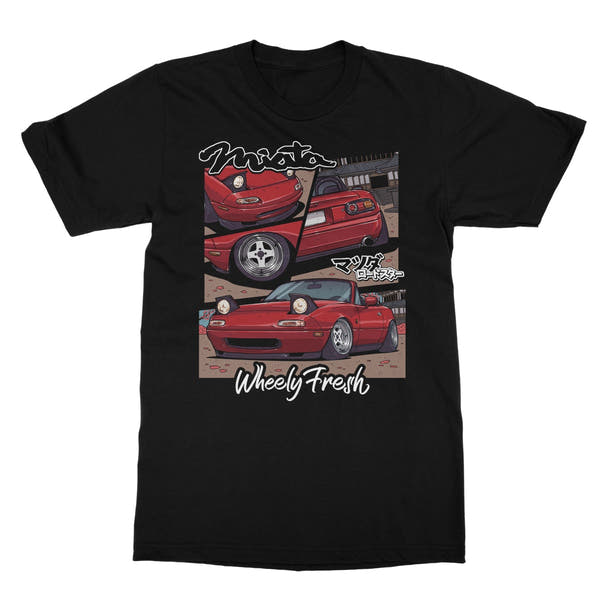 Miata Red Comic Style T-Shirt