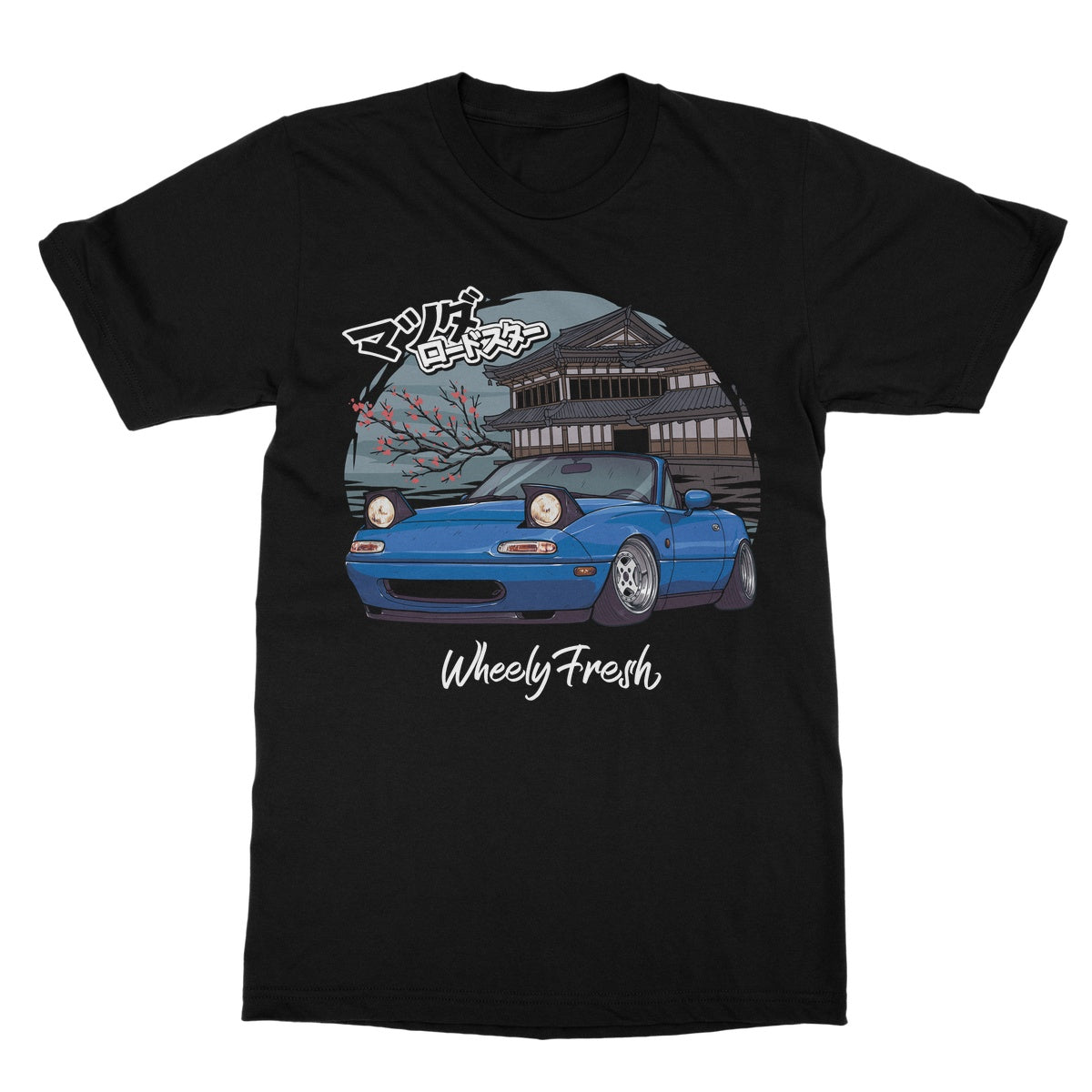 Miata Blue Japanese Dojo T-Shirt