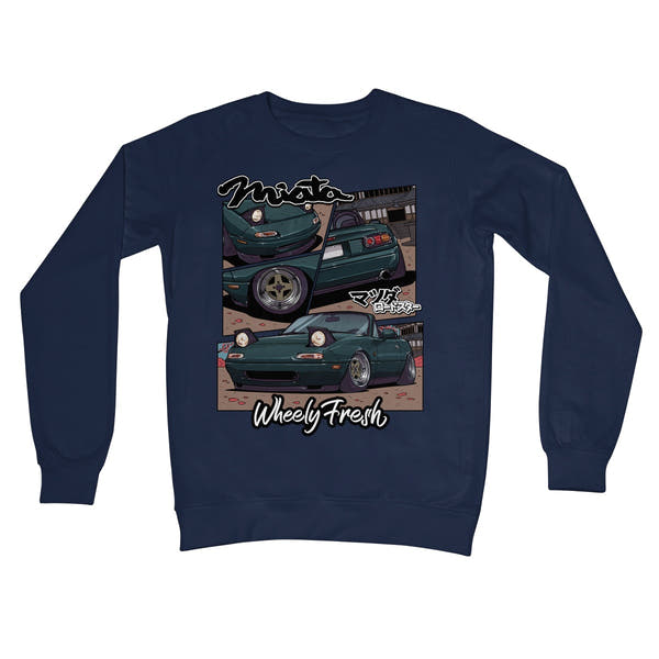 Miata Green Comic Style Sweatshirt