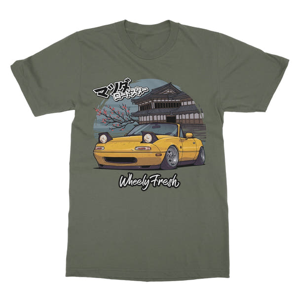 Miata Yellow Japanese Dojo T-Shirt