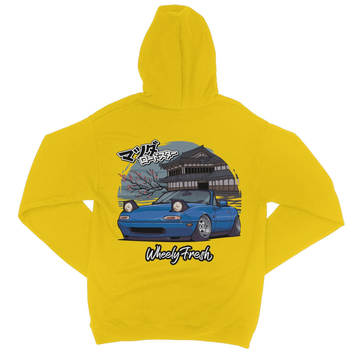 Miata Blue Japanese Dojo Hoodie
