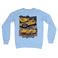 Miata Yellow Comic Style Sweatshirt