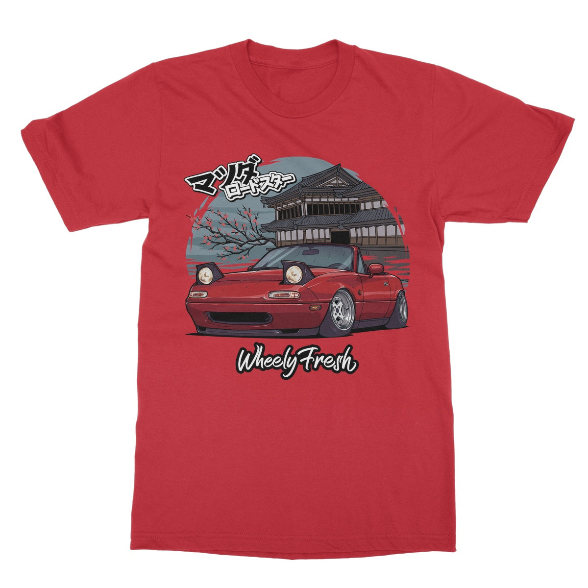 Miata Red Japanese Dojo T-Shirt