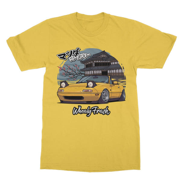 Miata Yellow Japanese Dojo T-Shirt