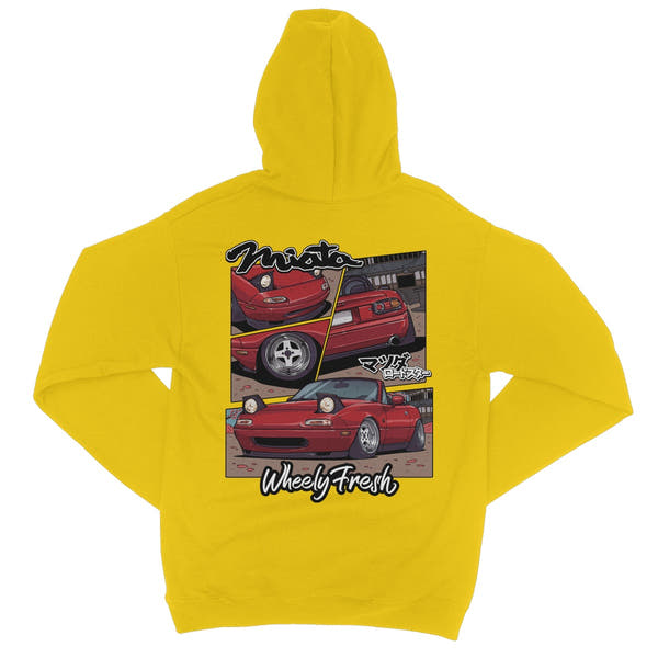 Miata Red Comic Style Hoodie