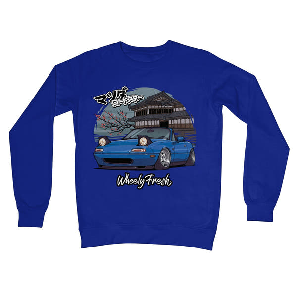 Miata Blue Japanese Dojo Sweatshirt