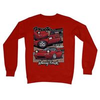 Miata rotes Sweatshirt im Comic-Stil