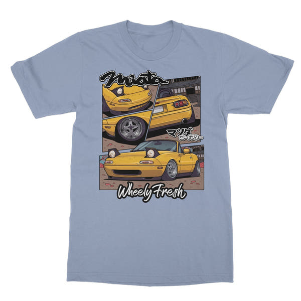 Miata Yellow Comic Style T-Shirt