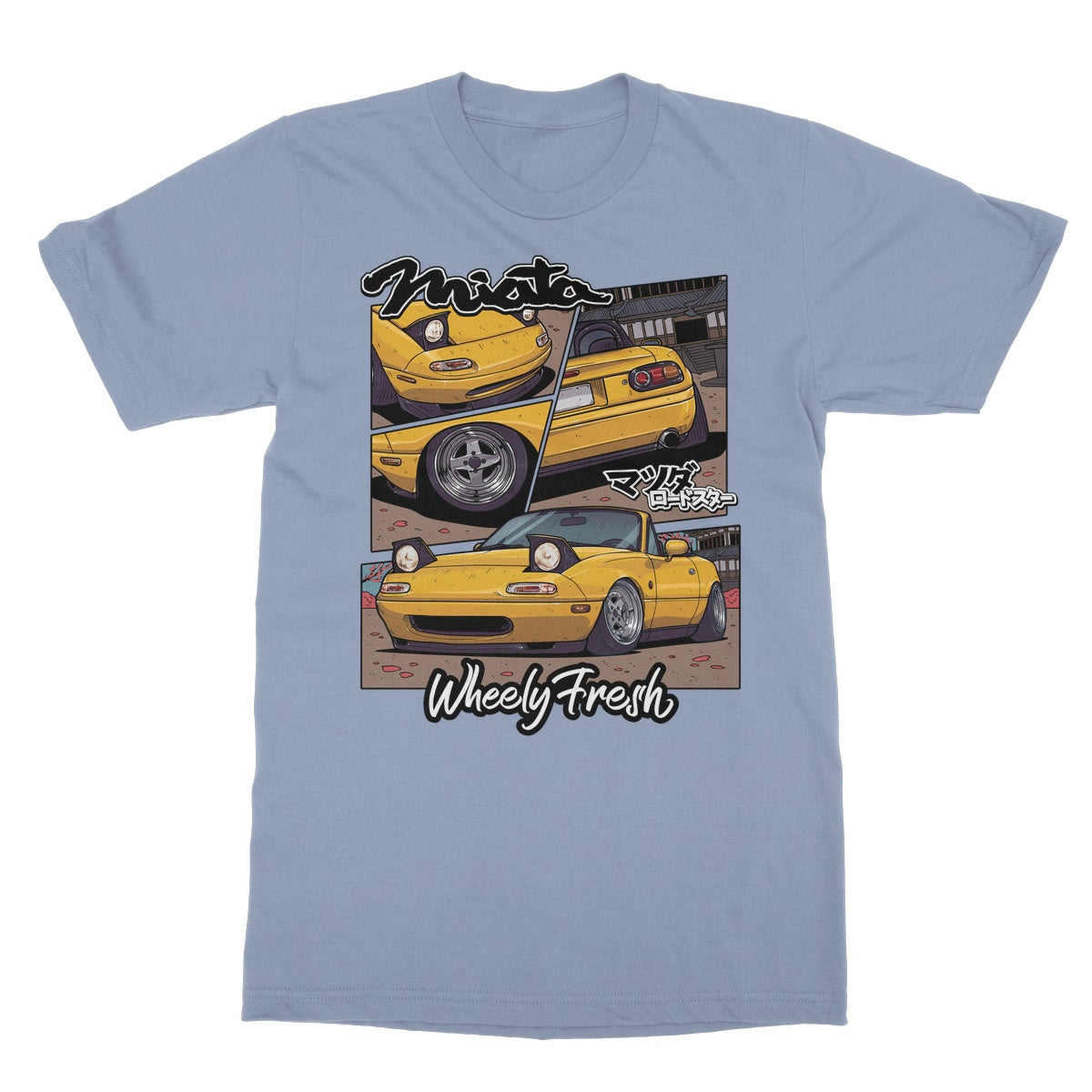 Miata Yellow Comic Style T-Shirt