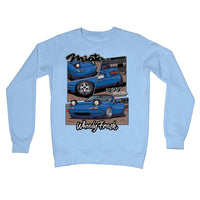 Miata Blue Comic Style Sweatshirt