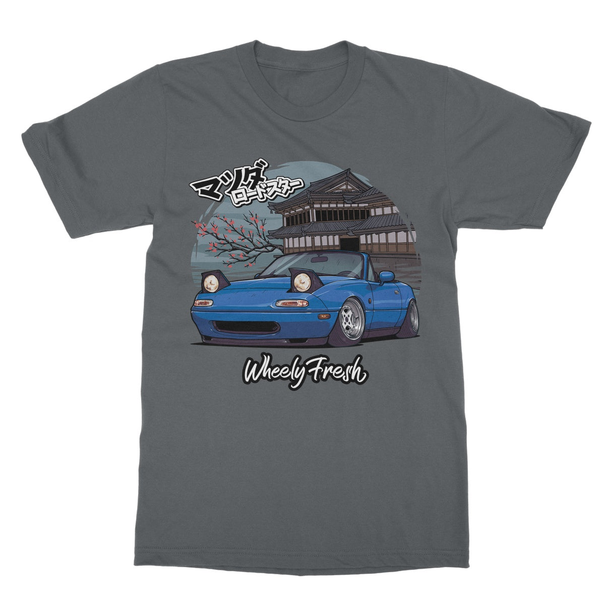 Miata Blue Japanese Dojo T-Shirt