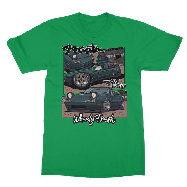Miata Green Comic Style T-Shirt