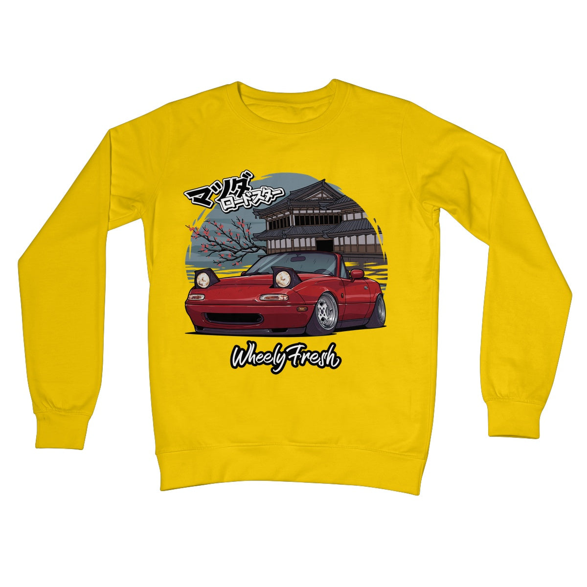 Miata Red Japanese Dojo Sweatshirt