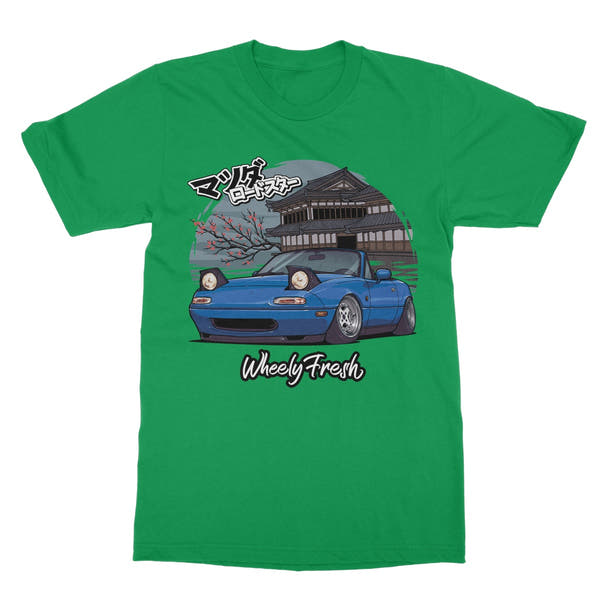 Miata Blue Japanese Dojo T-Shirt