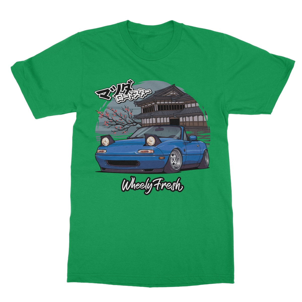 Miata Blue Japanese Dojo T-Shirt