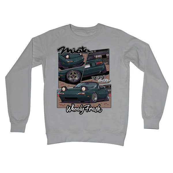 Miata Green Comic Style Sweatshirt