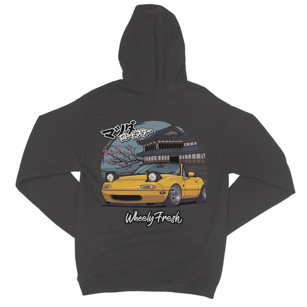 Miata Yellow Japanese Dojo Hoodie