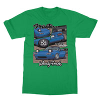Miata Blue Comic Style T-Shirt