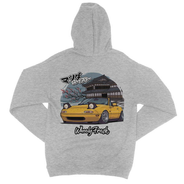 Miata Yellow Japanese Dojo Hoodie