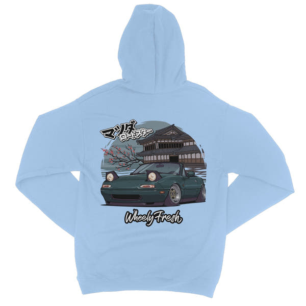 Miata Green Japanese Dojo Hoodie