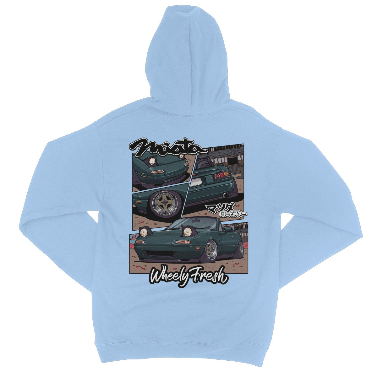 Miata Green Comic Style Hoodie